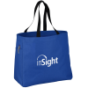 View Image 1 of 3 of Side Pocket Polyester Tote-Closeout