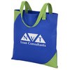 View Image 1 of 2 of Polypro Printed Accent Tote - Vine Chevron