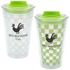 View Image 1 of 3 of Checkered Colour Changing Tumbler - 16 oz. - Closeout