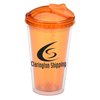 View Image 1 of 3 of Diamond Double Wall Tumbler - 17 oz. - Closeout