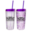 View Image 1 of 1 of Spot It Colour Changing Tumbler with Straw - 16 oz.