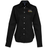 View Image 1 of 2 of Crown Collection Solid Stretch Twill Shirt - Ladies'