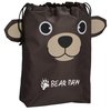 View Image 1 of 2 of Paws and Claws Drawstring Gift Bag - Bear