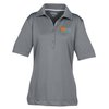 View Image 1 of 3 of Cobblestone Popcorn Knit Performance Polo - Ladies'
