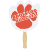 View Image 1 of 2 of Hand Fan - Paw Print