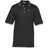 View Image 1 of 3 of Harriton Easy Blend Tipped Polo - Men's