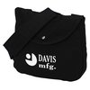 View Image 1 of 3 of Style Shaper Cotton Messenger Bag - Black