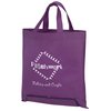 View Image 1 of 4 of Bottom Zip Non-Woven Folding Tote