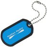 View Image 1 of 2 of Rubber Edge Dog Tag Keychain