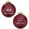 View Image 1 of 2 of Round Shatterproof Ornament - Snowflake - Merry Christmas