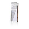View Image 1 of 3 of Skyline Sheared Crystal Tower Award - 6"