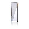 View Image 1 of 3 of Skyline Sheared Crystal Tower Award - 8"
