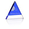 View Image 1 of 2 of Blue Triangle Crystal Award