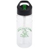 View Image 1 of 3 of Clear Impact Line Up Bottle Two-Tone Flip Straw Lid - 20 oz.
