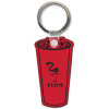 View Image 1 of 1 of Beverage Cup Soft Keychain - Translucent