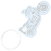 View Image 1 of 1 of Motorcycle Soft Keychain - Translucent