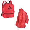 View Image 1 of 7 of All-in-One Backpack Rain Jacket - Closeout