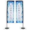 View Image 1 of 2 of Indoor Rectangular Sail Sign - 10' - Two Sided