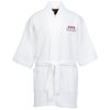 View Image 1 of 4 of Waffle Weave Thigh Length Robe - White