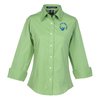 View Image 1 of 3 of Stretch Poplin 3/4 Sleeve Blouse