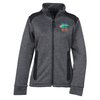 View Image 1 of 3 of Heavy Knit Technical Sweater Fleece Jacket - Ladies'