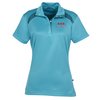 View Image 1 of 3 of Phoenix Bamboo Performance Mockneck Polo - Ladies'