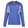 View Image 1 of 3 of Excel Performance Long Sleeve Warm Up Shirt - Men's - Embroidered