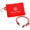 View Image 1 of 3 of Carabiner Pouch with Charging Cable