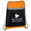 View Image 1 of 1 of Nightfall Reflective Drawstring Sportpack - Closeout