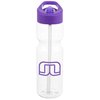 View Image 1 of 3 of Clear Impact Olympian Sport Bottle with Flip Straw Lid - 28 oz.