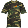 View Image 1 of 3 of Euro Spun Cotton T-Shirt - Men's - Camo - Embroidered