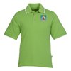 View Image 1 of 3 of Tipped Combed Cotton Pique Polo - Men's