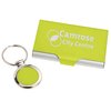 View Image 1 of 6 of Key Tag / Business Card Holder Set-Closeout Colour
