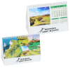 View Image 1 of 5 of Golf Courses Desk Calendar - French/English