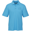 View Image 1 of 3 of Moreno Textured Micro Polo - Men's - Laser Etched