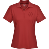 View Image 1 of 3 of Moreno Textured Micro Polo - Ladies' - Laser Etched