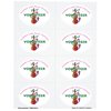 View Image 1 of 1 of Quick & Colourful Perforated Sheeted Label - Oval - 2" x 3"