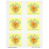 View Image 1 of 1 of Quick & Colourful Perforated Sheeted Label - Square- 2-3/4" x 2-3/4"