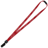View Image 1 of 1 of Lanyard with Neck Clasp - 5/8 inch - 32 inches - Plastic Bulldog Clip
