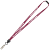 View Image 1 of 1 of Lanyard with Neck Clasp - 5/8 inch - 32 inches - Snap with Metal Bulldog Clip