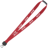 View Image 1 of 1 of Lanyard with Neck Clasp - 7/8" - 32" - Plastic O-Ring