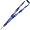 View Image 1 of 1 of Lanyard with Neck Clasp - 7/8" - 32" - Snap with Metal Bulldog Clip