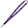 View Image 1 of 1 of Big Lanyard - 7/8" - 36" - Snap with Metal Bulldog Clip
