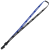 View Image 1 of 1 of Two-Tone Cotton Lanyard - 5/8" - Plastic Bulldog Clip