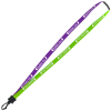 View Image 1 of 1 of Two-Tone Cotton Lanyard - 5/8" - Plastic Swivel Snap Hook