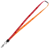 View Image 1 of 1 of Two-Tone Cotton Lanyard - 5/8" - Snap with Metal Bulldog Clip