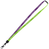 View Image 1 of 1 of Two-Tone Cotton Lanyard - 5/8" - Metal Lobster Claw