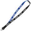 View Image 1 of 1 of Two-Tone Cotton Lanyard - 7/8" - Plastic O-Ring