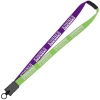 View Image 1 of 1 of Two-Tone Cotton Lanyard - 7/8" - Snap Buckle Release