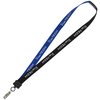 View Image 1 of 1 of Two-Tone Cotton Lanyard - 7/8" - Snap with Metal Bulldog Clip